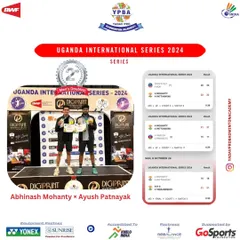 Another podium finish on the international circuit. My trainees Abhinash Mohanty and Ayush Pattanayak secured the Silver Medal in Men's Doubles at the Uganda International Series 2024.