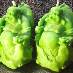 Bring home the glow of joy with my Laughing Buddha candle. I craft this to be a symbol of happiness and prosperity, adding positive vibes to your space.