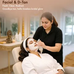 The journey to radiant bridal skin starts here. Our customized facials and D-tan treatments are designed to clear, freshen, and brighten your complexion, giving you that timeless bridal glow.