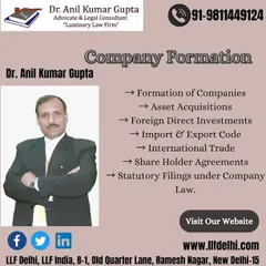 We offer a complete suite of services for company formation. This includes everything from the initial registration and asset acquisitions to managing Foreign Direct Investments (FDI) and ensuring all statutory filings under Company Law are handled correctly.