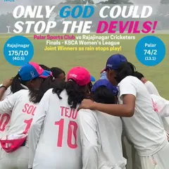 Undefeated all season in the KSCA Women's League, we were declared joint winners in the finals after rain stopped play. While we had to share the trophy, our dominance throughout the tournament was undeniable.
