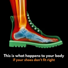 This is what happens to your body if your shoes don't fit right. The wrong gear can mess up more than just your trek. I always say, comfort on the trail starts from the ground up.