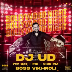 A flyer for one of my "Bollywood Night" gigs at Boss Vikhroli Social. I am a regular performer at popular venues for their feature nights.