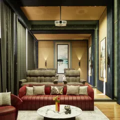 Another view of the multi-level seating arrangement, designed to give everyone the perfect view.