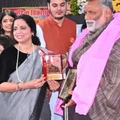 Participating in an event for 'Mahila Vikas Manch' to stop crime against women. My work involves not just legal representation but also community-level initiatives for awareness and empowerment.