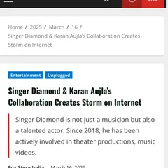 An article from Fox Story India highlighting my collaboration with Karan Aujla. Thankful for the love and support.