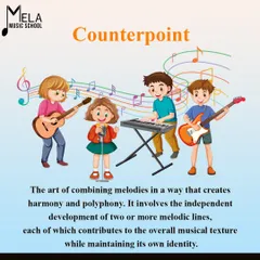 What is counterpoint? Our music theory classes cover advanced concepts like this, teaching the art of combining melodies to create harmony and polyphony.