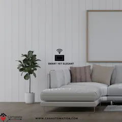 This image showcases the elegant and unobtrusive design of our smart switch. It provides powerful functionality without compromising the aesthetic of your home, proving that technology can be beautiful.