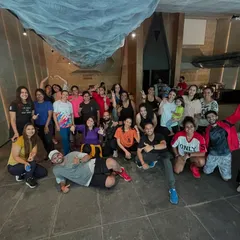 Group Fun at The Kaavu: A happy group photo from our dance fitness session at The Kaavu. This is what my community is all about: smiles, energy, and togetherness.