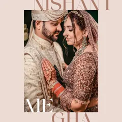 A close-up portrait that feels like a classic painting. The groom's gentle touch and the bride's serene expression tell a story of trust and deep affection, a quiet moment amidst the wedding day's excitement.