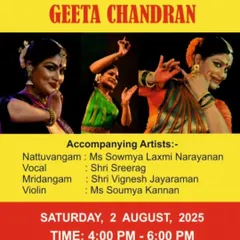 An announcement for a performance in Gonda, Uttar Pradesh, in collaboration with SPICMACAY. These events are a wonderful opportunity to bring classical dance to students and audiences in different parts of the country.