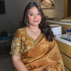 Golden hour glow for this client in Thailand. The makeup is warm, radiant, and perfect for an evening wedding event.