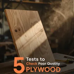 The foundation of a great kitchen is high-quality material. This post introduces 5 simple tests you can do to check for poor quality plywood, ensuring your interiors are built to last.