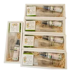 Our beautiful gift box is the perfect way to pamper yourself or someone special. This set includes our Cafe Latte Soap, cooling Aloe Vera Gel, and refreshing Organic Rose Mist.