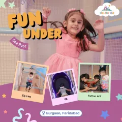 From flying high on the zip line and exploring new worlds in VR to getting creative with tattoo art, there's an adventure for every child here. We offer a huge variety of activities all under one roof.