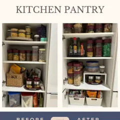 The kitchen is the heart of the home, but it's often the most overwhelming space to unpack. I set up functional pantries and kitchen cabinets, using tools like shelf risers and clear bins to make cooking and meal prep a smooth, stress-free process.