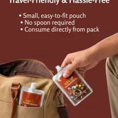 Designed for modern life, my Chyawanprash comes in a travel-friendly and hassle-free pouch. No spoon is required; you can consume it directly from the pack.