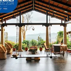 This image of the open-air veranda, which won a GoodHomes 2024 Award, exemplifies our philosophy of creating 'soul spaces'. It is a place for pause, connection, and immersion in nature.