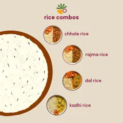 I offer a variety of classic rice combos for a quick and hearty meal. Whether you're in the mood for Chhole Rice, Rajma Rice, Dal Rice, or Kadhi Rice, I've got your cravings covered.