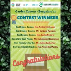 Announcing the winners of our Garden Contest was a highlight for us. We congratulate each winner for their beautiful work and for contributing to the green canopy of our city through their personal passion for gardening.