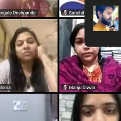 A screenshot from a live online workshop, showing the interactive nature of our virtual learning environment. I am always present to answer questions and guide the students.