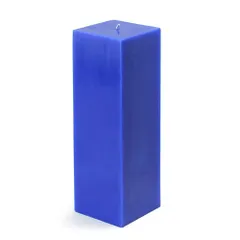 This is my square pillar candle in a bold royal blue. I can produce these in a wide variety of custom colors to match your brand or event theme.