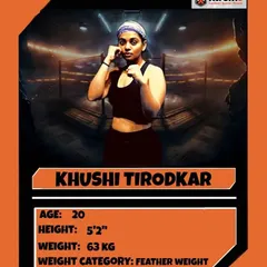Fighter Profile: Khushi Tirodkar, a 20-year-old powerhouse in the Featherweight division.