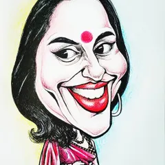 A lovely lady in red. This was a personal commission where I used a bit of color to make the portrait pop.