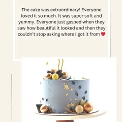 "Everyone just gasped when they saw how beautiful it looked." This is the reaction I hope for. I'm so happy this elegant grey cake was a showstopper.