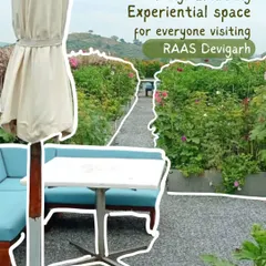 The garden at RAAS Devigarh is more than just a source of food; it's a living, breathing experiential space for guests to connect with nature.