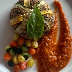 A beautifully plated naturopathic meal. I believe in the power of food to heal and often incorporate dietary guidance into my wellness retreats and consultations.