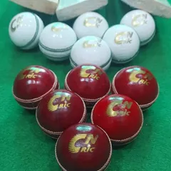 We stock genuine leather cricket balls for serious practice. You can get the classic red ball for day matches or the white ball for practice under lights. No plastic nonsense here.