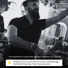 Whether you're on your first mix or your hundredth gig, these tips will save you years. Let's build the DJ community stronger together.