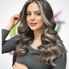 The money piece is a great way to get a bold, face-framing look without coloring your entire head. Here, I've created a striking contrast with a light ash blonde money piece against a darker base, styled into beautiful, soft curls.
