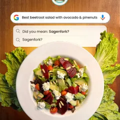 Our vibrant Beetroot Salad with Avocado & Pine Nuts is a colorful burst of nutrition and taste. Earthy beetroot, creamy avocado, and crunchy pine nuts come together for the ultimate veg salad experience.