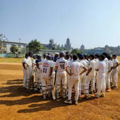 A team huddle during the selection trials at Azad Maidan. I look for players with not just talent, but also the right attitude and team spirit.