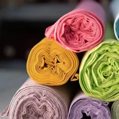 More work in progress. I am obsessed with how fabric feels, and I love seeing these vibrant colors stacked up, ready to become part of my next collection.