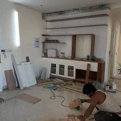 This is the reality of a renovation. Sawdust, tools, and raw materials everywhere. It's all part of the process of turning a vision into a finished home. Trust the mess.