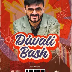 Another 'Diwali Bash' poster. I am a go-to DJ for holiday events, and I always curate a playlist that fits the festive mood.