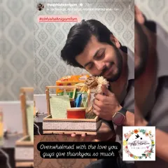 It’s always a joy to see the happy smiles when someone unboxes a gift I’ve helped create. Here’s actor Abhishek Nigam with a hamper sent by one of his fans. This is the kind of happiness I aim to deliver with every single order.