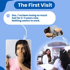 This patient came to me after struggling with hair loss for years with nothing working. This is the start of her story, which shows how a deep dive into her lifestyle uncovered the real issues.