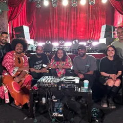 The crew at Magnetic Fields 2024. Being surrounded by friends and fellow artists in such a magical place is what it's all about.