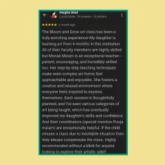 We believe in a team effort. This review highlights how our skilled teachers, like Monali Ma'am, and helpful coordinators work together to create an enriching, flexible, and supportive learning environment for every child.