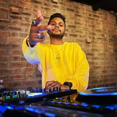 A confident shot behind the decks. This image announces my upcoming gigs for the week, showing I'm an active and in demand DJ in Bangalore.