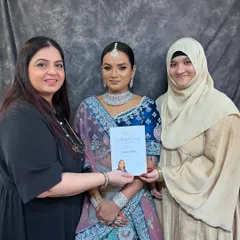 A proud moment with a student at my seminar, awarding her a certificate of participation. It's so rewarding to see artists grow their skills.