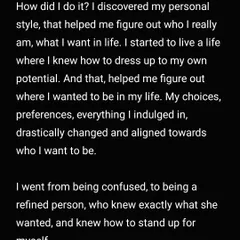 How did I do it? I discovered my personal style, which helped me figure out who I really am. I went from being confused to being a refined person who knows what she wants.