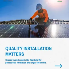 Quality installation matters for system longevity and performance. We work with trusted experts and EPC partners to ensure every project is installed professionally, maximizing the life of your solar system.