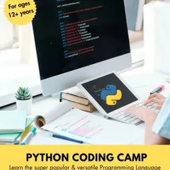 Our online Python Coding Camp for ages 12+ teaches one of the most popular and versatile programming languages in the world.