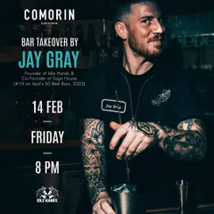 Industry legend Jay Gray of Sago House, Singapore, took over the Comorin bar for an unforgettable night of boundary-breaking cocktails and unmatched expertise.