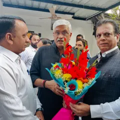 Meeting with the Hon’ble Union Minister of Culture and Tourism, Shri Gajendra Singh Shekhawat. His support as a former sportsman and promoter of sports is invaluable to our mission.